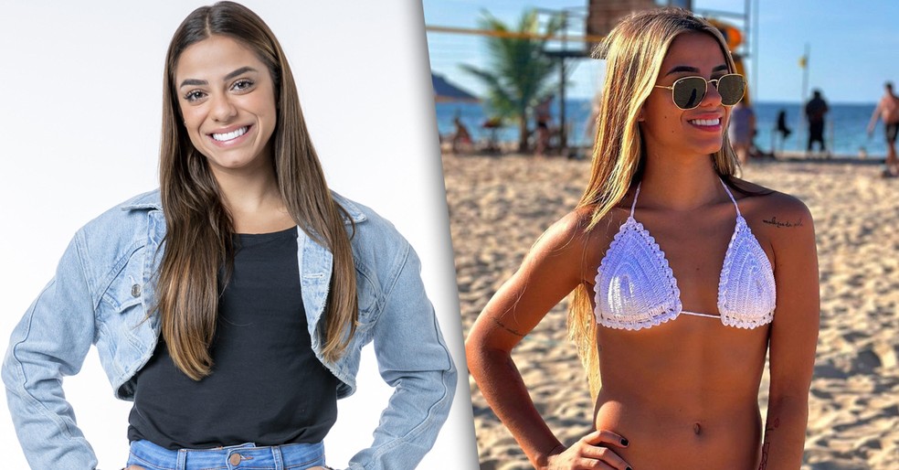 Antes e Depois de Key Alves — Foto: Fábio Rocha/Globo; Reprodução/Instagram