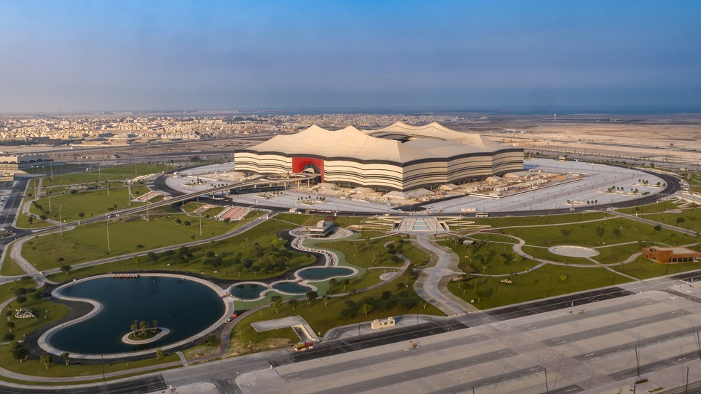 Estádio Al Bayt será palco da abertura da Copa do Mundo de 2022 — Foto: Divulgação/Supremo Comitê da Copa do Mundo de 2022