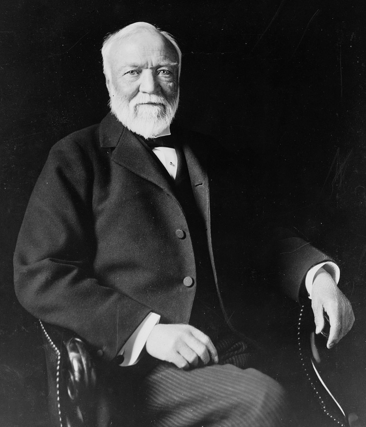 Empresário norte-americano Andrew Carnegie, 