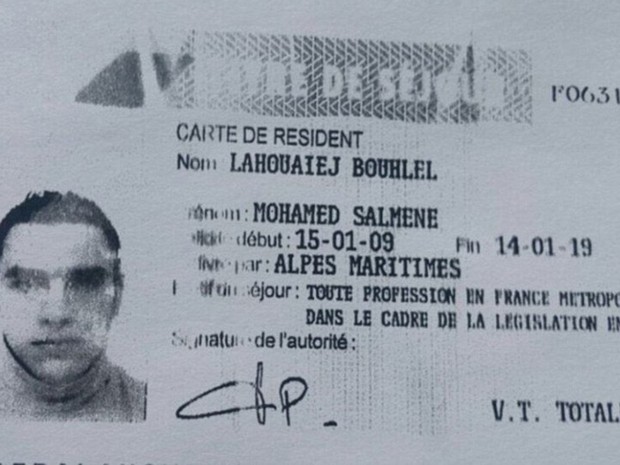 Mohamed Lahouaiej Bouhlel é apontado como o motorista do caminhão (Foto: Reprodução G1/Daily Mail)