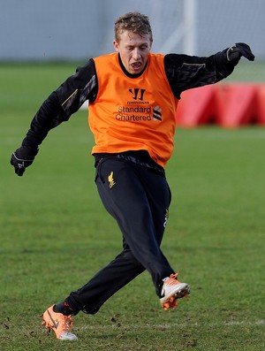 Lucas Leiva treino Liverpool (Foto: Getty Images)