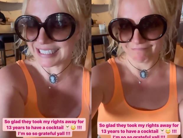 Britney Spears ironiza tutela (Foto: Reprodução/Instagram)