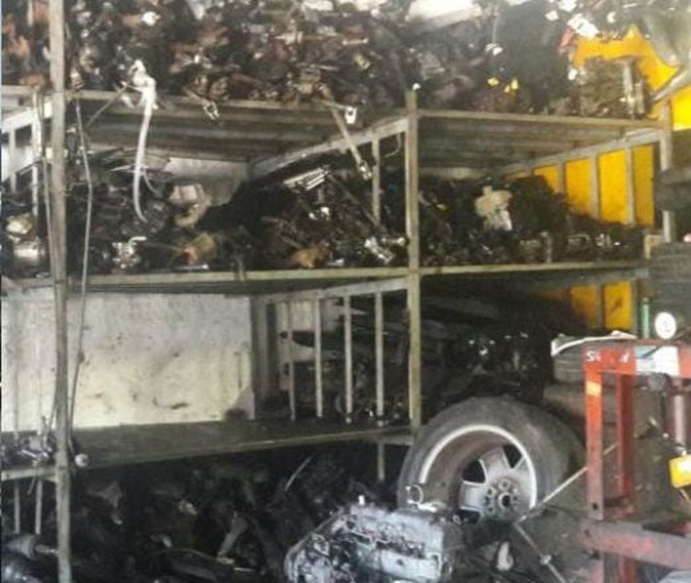 Lotes de sucata podem ser visitados a partir desta quarta-feira (25) — Foto: Cedida/Detran