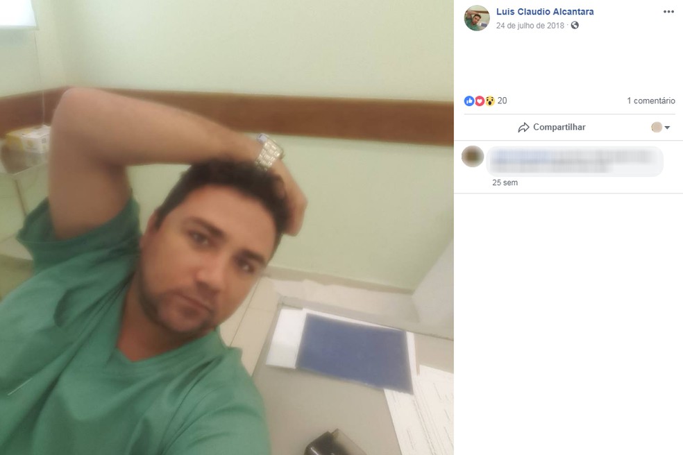 Luis Claudio Pitança Alcantara foi preso após tentar matar a companheira grávida de sete meses em Sorocaba — Foto: Reprodução/Facebook