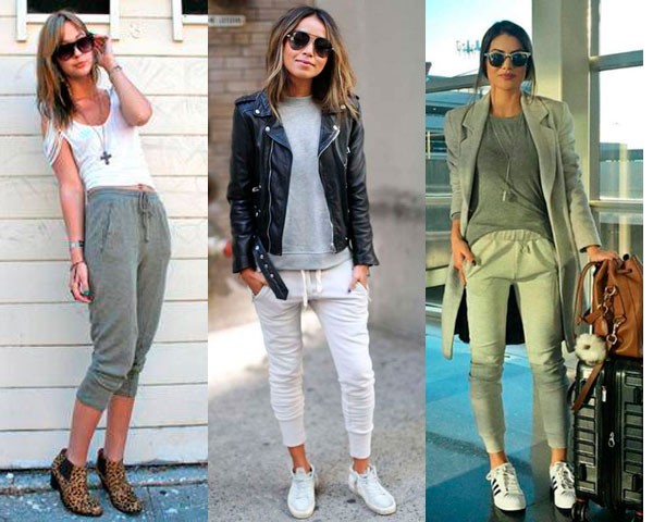 A calça de moletom mais justa combina com vários estilos (Foto: Instagram)