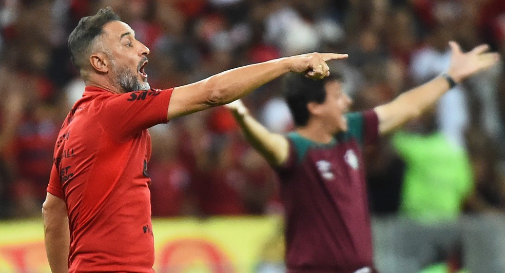 Vitor Pereira - Flamengo x Fluminense — Foto: André Durão