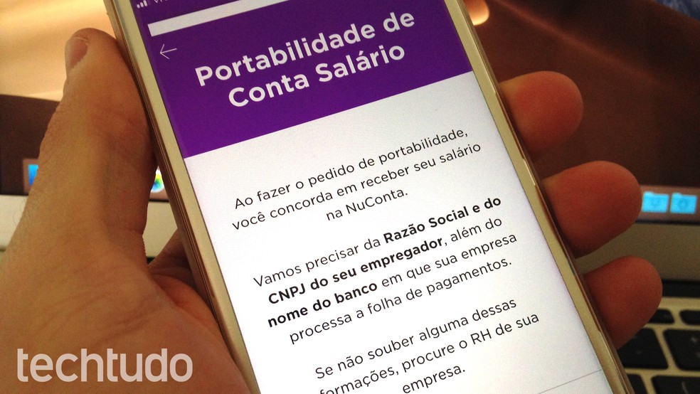 Nubank Como Fazer Portabilidade De Salário Para Nuconta Utilitários Techtudo 7034