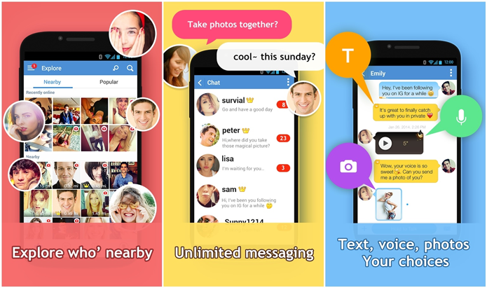 InstaMessage é um mensageiro que funciona a partir de contatos e pessoas próximas a você que usam o Instagram (Foto: Divulgação/InstaMessage)