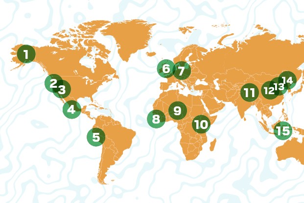 MAPA de empresas ao redor do mundo que estão protegendo áreas verdes (Foto:  )
