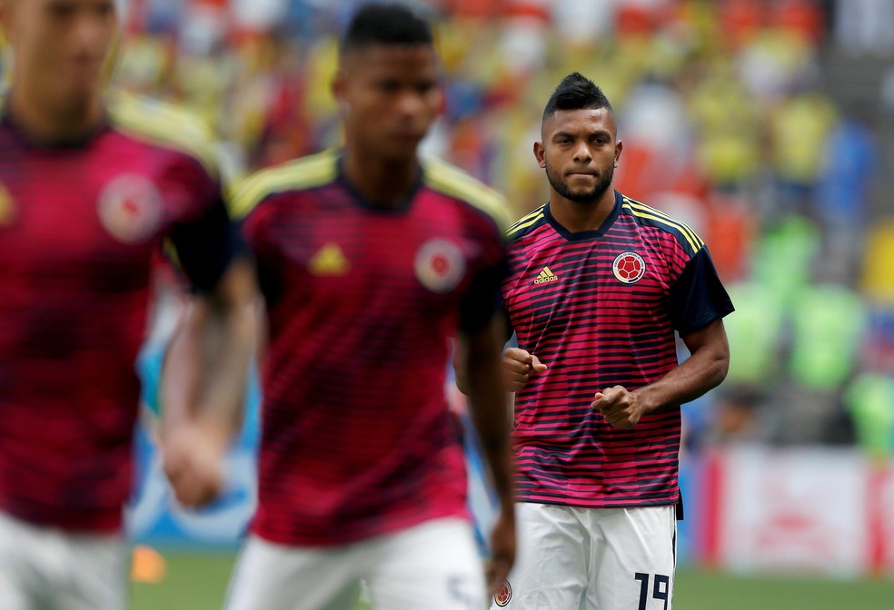 Borja entrou em campo em um jogo da Colômbia na Copa (Foto: Esteban Biba/EFE)