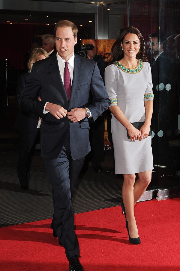 LONDON, ENGLAND - APRIL 25: Prince William, Duke of Cambridge and Catheine, Duchess of Cambridge attend the UK premiere of "African Cats" in aid of Tusk at BFI Southbank on April 25, 2012 in London, England. (Photo by Samir Hussein/WireImage) (Foto: WireImage)