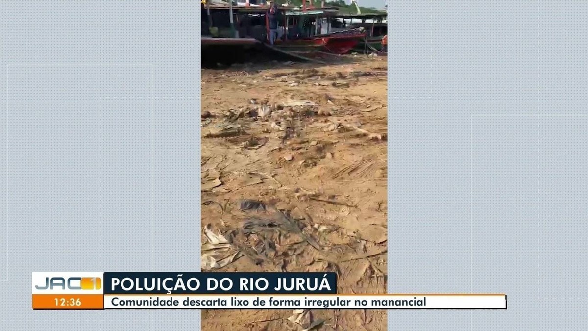Em Cruzeiro do Sul, seca severa revela lixo acumulado às margens do Rio ...