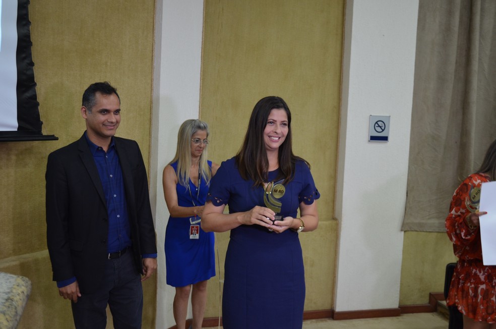 Franciele do Vale representou Rede Amaz&ocirc;nica na final (Foto: Jonatas Boni/G1)