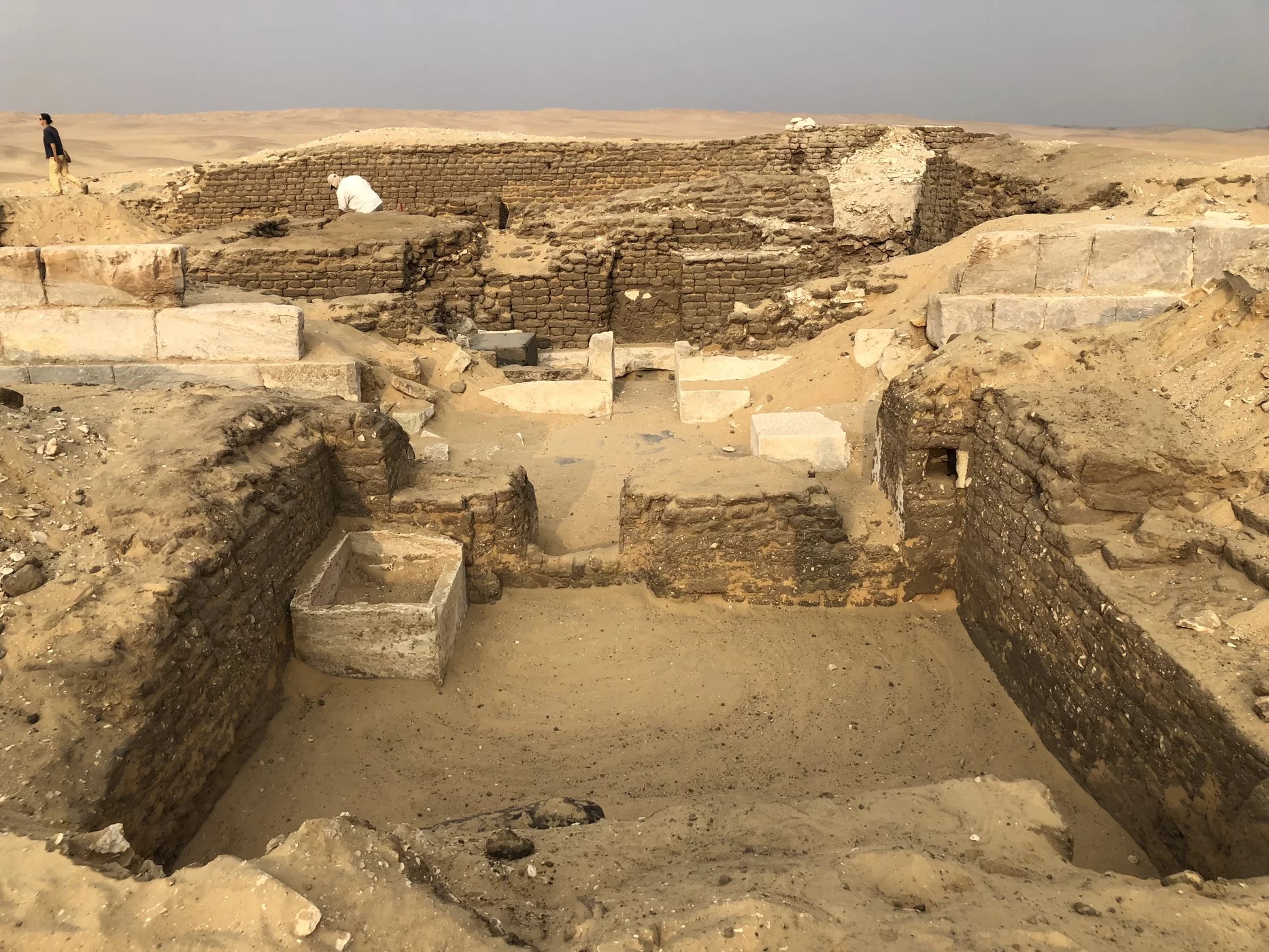 Parte do complexo da tumba já foi destruído (Foto: Czech Institute of Egyptology)
