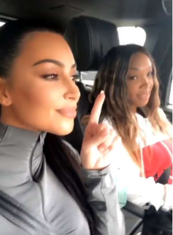 Kim Kardashian e Malika Haqq (Foto: Instagram)