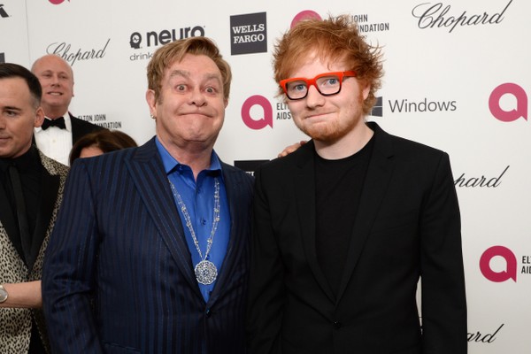 Elton John e Ed Sheeran (Foto: Getty)