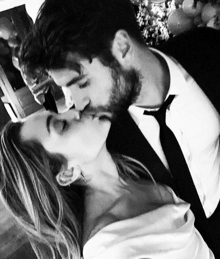 Miley Cyrus e Liam Hemsworth (Foto: Reprodução/Instagram)