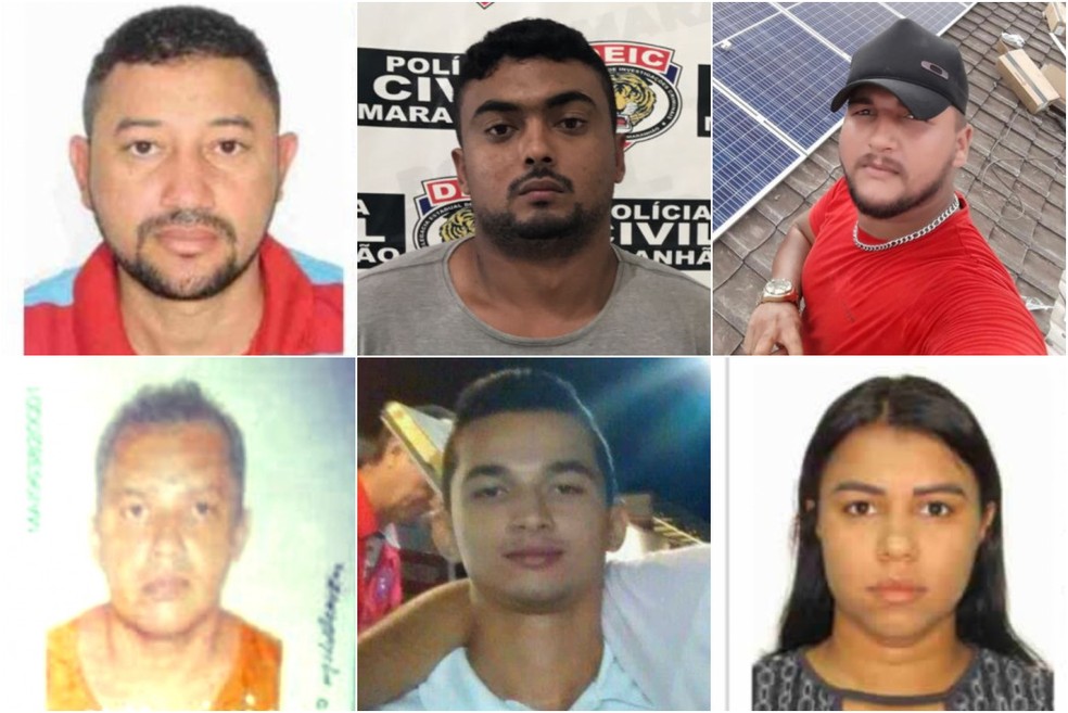 Raimundo Francisco, Paulo Henrique, Wilo Silva, Marcos Aurélio, Joab Barbosa e Ângela Karoline — Foto: Arte g1