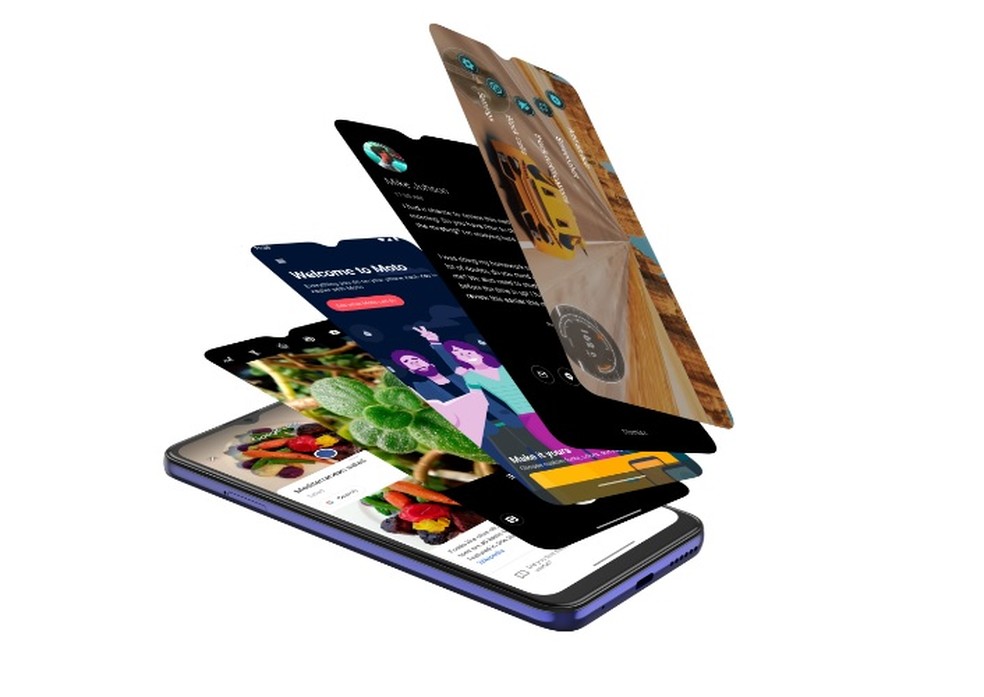 Moto G9 Play vem com Android 10 de fábrica — Foto: Divulgação/Motorola
