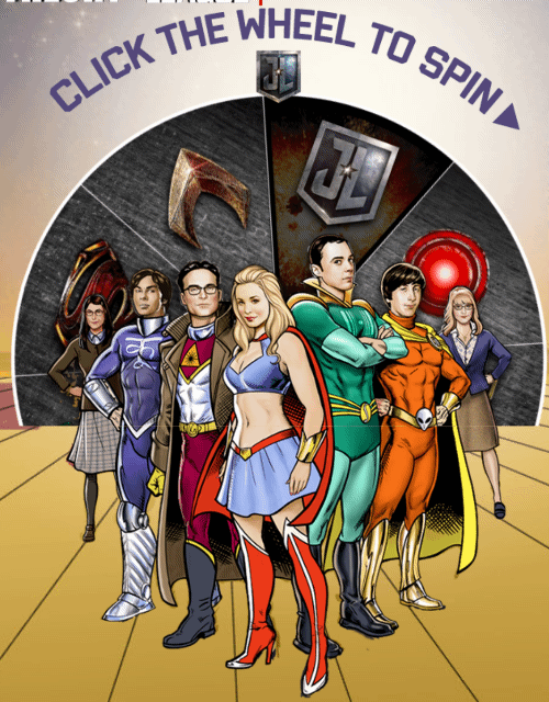 'The Big Bang Theory' X 'Liga da Justiça' (Foto: Divulgação)