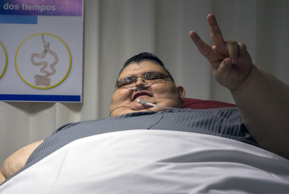Homem mais gordo do mundo inicia longo caminho para recuperar a saúde Bem Estar G1