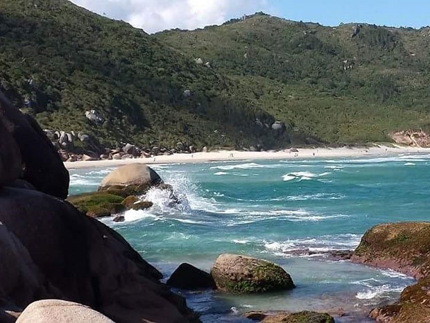 Praia da Galheta, em Florianópolis, em Santa Catarina (Foto: Reprodução/Instagram)