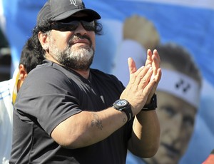 Maradona Copa Davis Argentina x República Tcheca (Foto: Reuters)