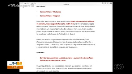 Corpo de servidor morto em acidente na BR-153 é velado na Assembleia Legislativa