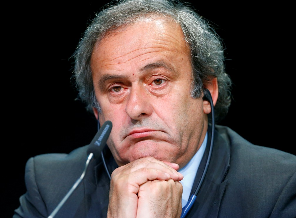 O ex-atacante da FranÃ§a e ex-presidente da Uefa, Michel Platini â€” Foto: Ruben Sprich/Arquivo Reuters
