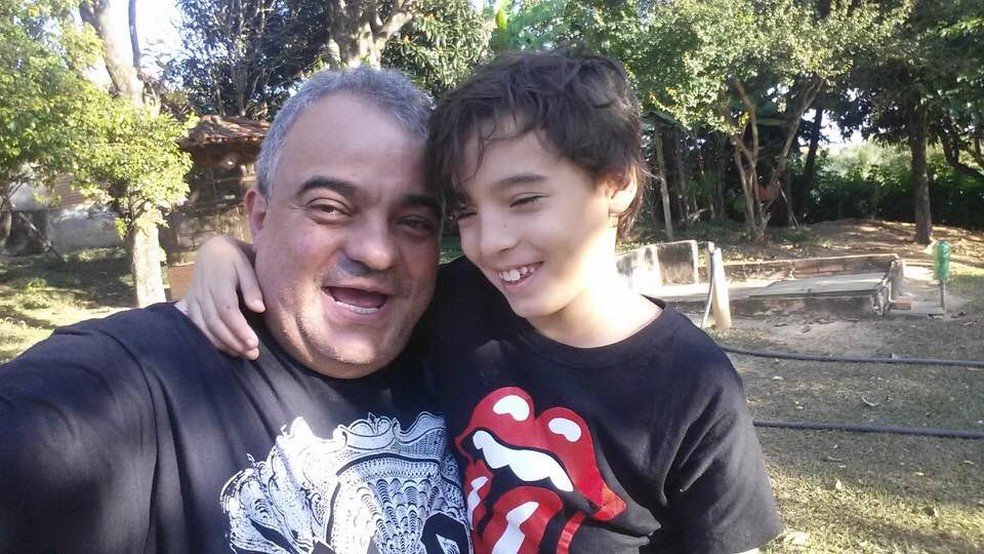 Leandro Ramires e o filho Benício. — Foto: Reprodução redes sociais