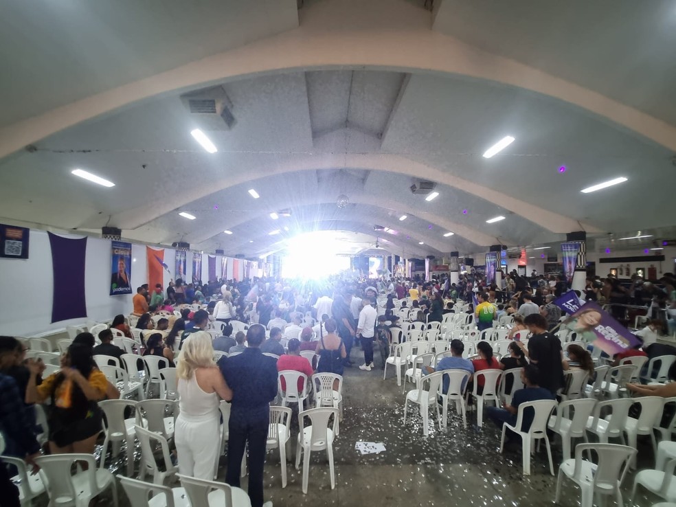 Convenção do Podemos em Porto Velho — Foto: Débora Moutinho/Rede Amazônica