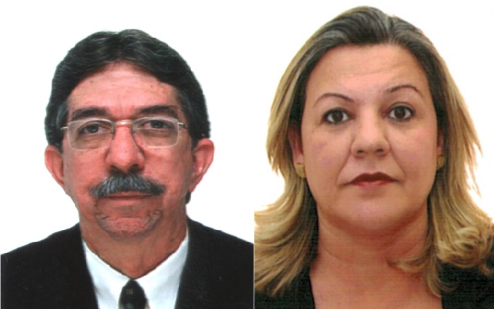 João Venâncio da Silva de 65 anos e Edna Ferreira Lara Fernandes de 49 anos morreram em acidente no Rio Grande, em Delfinópolis, MG — Foto: Divulgação/OAB