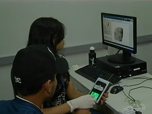 Recadastramento biométrico está sendo feito nos fins de semana e feriados, em Palmas (Foto: Reprodução/TV Anhanguera)