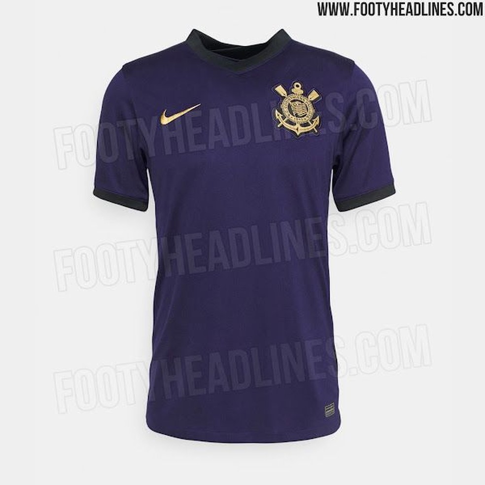 Vaza suposta nova camisa 3 do Corinthians  — Foto: Reprodução
