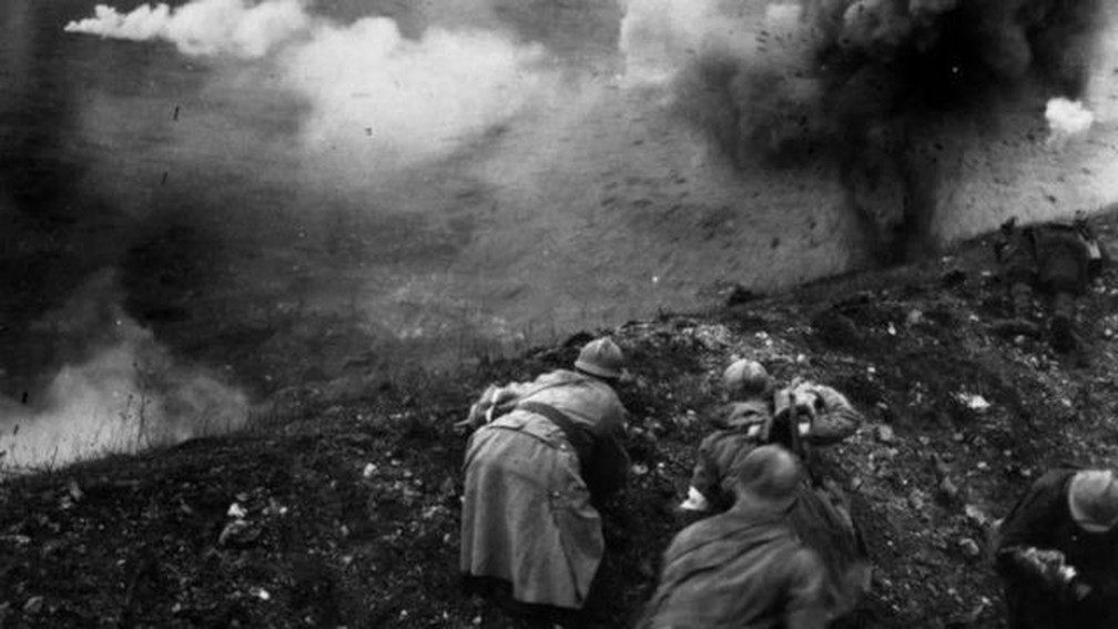 Batalha de Verdun durou dez meses, com grandes perdas em ambos os lados — Foto: GETTY IMAGES