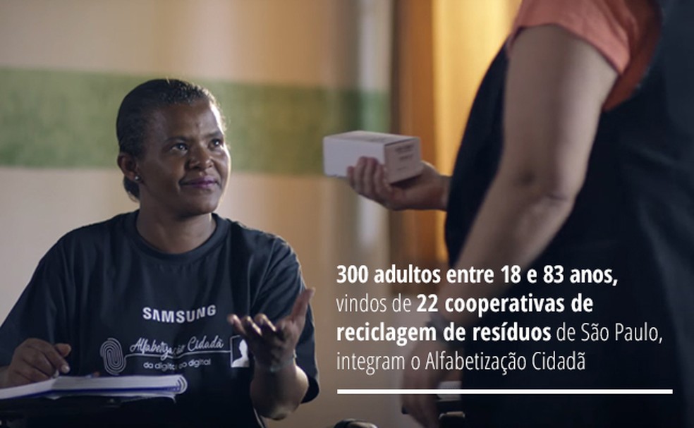 Alfabetização Cidadã (Foto: Divulgação / Samsung)