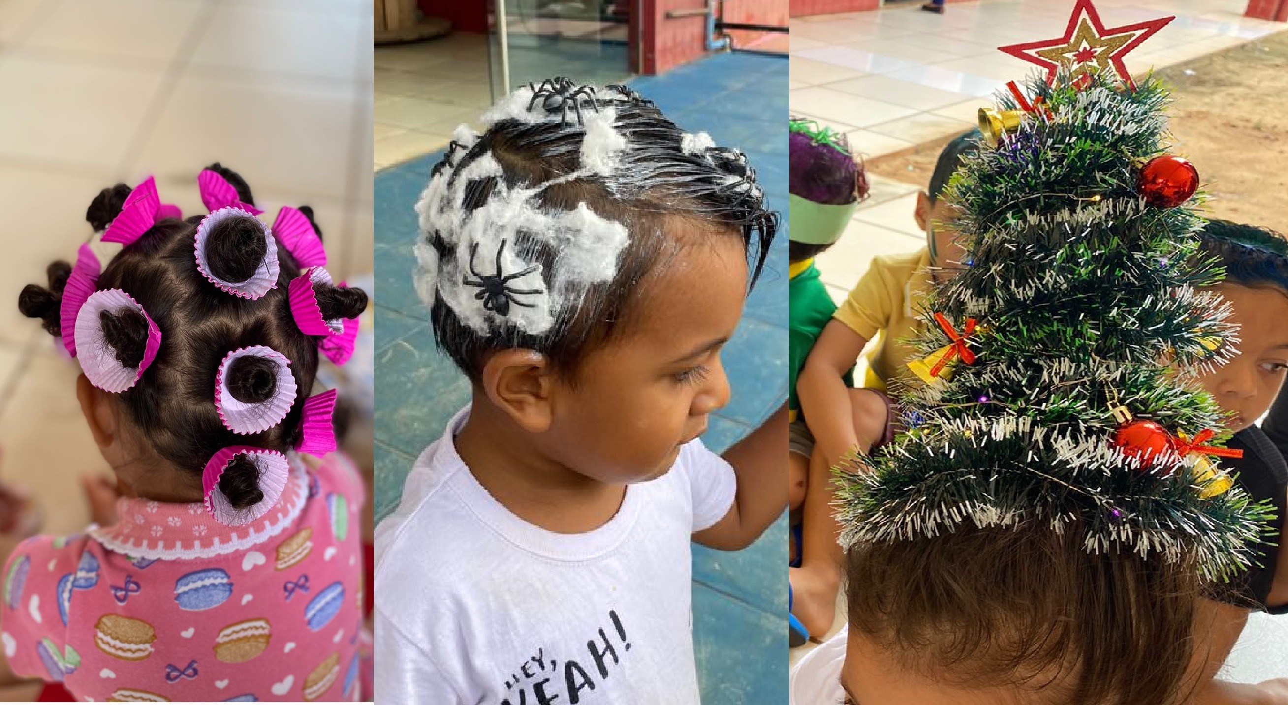 Creche no Pará realiza 'Dia do cabelo divertido'; VÍDEO e FOTOS 