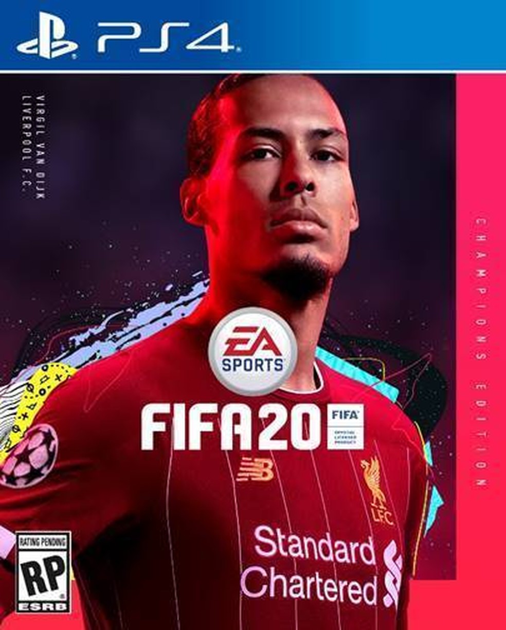 Virgil Van Dijk será uma das estrelas da capa de FIFA 20 — Foto: Divulgação / EA