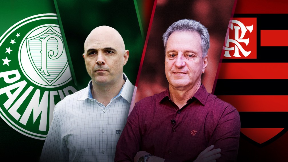 Maurício Galiotte, Rodolfo Landim — Foto: GloboEsporte.com