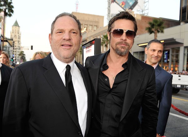 O produtor Harvey Weinstein e o ator Brad Pitt (Foto: Getty Images)