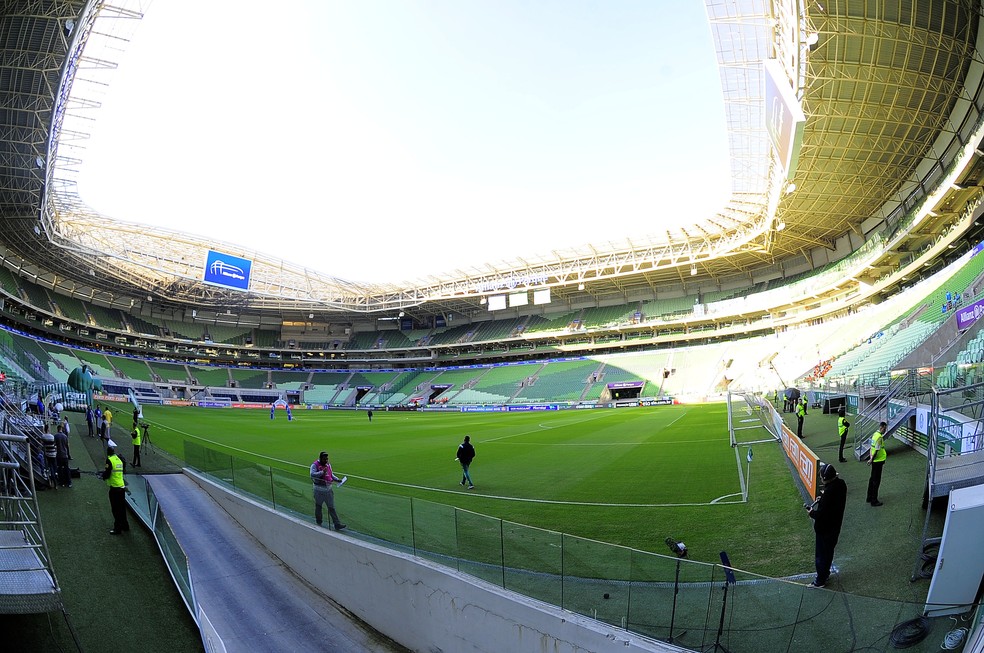 Allianz Parque, palco do duelo entre Palmeiras e Flamengo, caso o jogo seja mantido — Foto: Marcos Ribolli