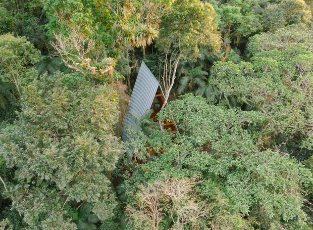 Otro ejemplo de biomimética es Casa Macao, en Paraty, RJ (Foto: Reproducción / Rafael Medeiros, Gustavo Uemura / markobrajovic.com)