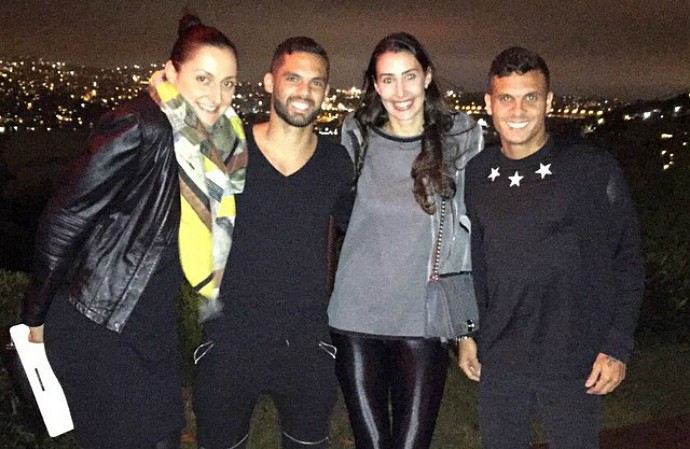 Atletas brasileiros e uma argentina se reuniram em Istambul, na Turquia. Na ordem: Carolina Costagrande, Rhuan, Sheilla e Ramon (Foto: Divulgação/Instagram)