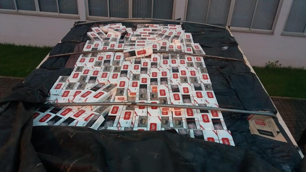 Carga foi apreendia da SP-270, em Regente Feijó — Foto: Polícia Rodoviária/Divulgação