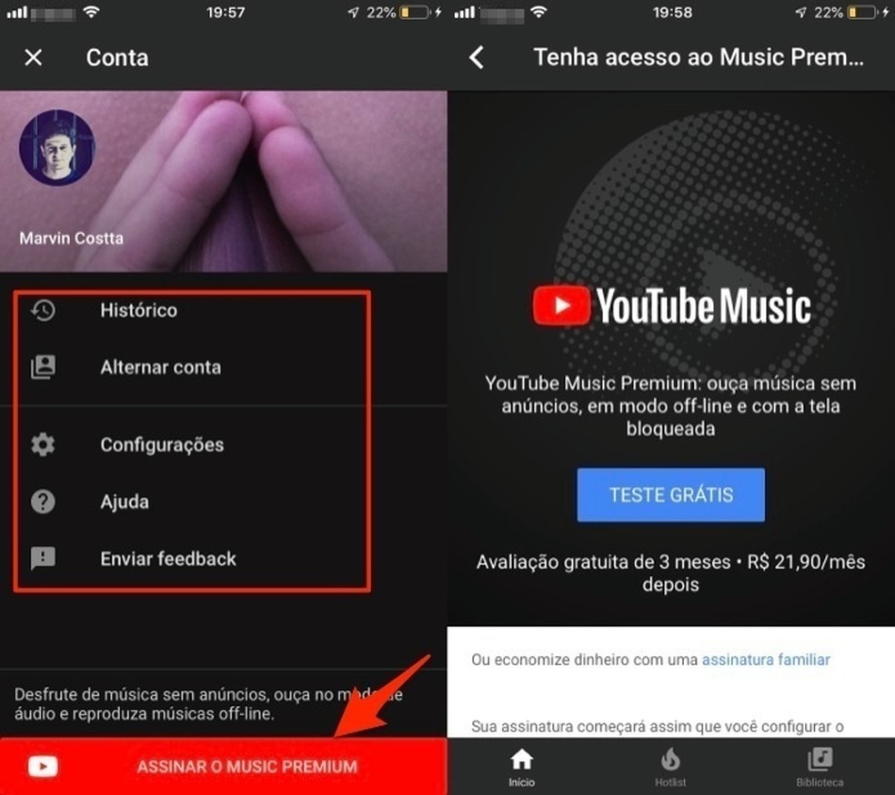 Como usar o YouTube Music no PC e no celular Android ou iPhone | Áudio ...