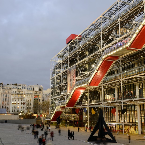 Centro Georges Pompidou / Renzo Piano + Richard Rogers (Foto: Getty Images)