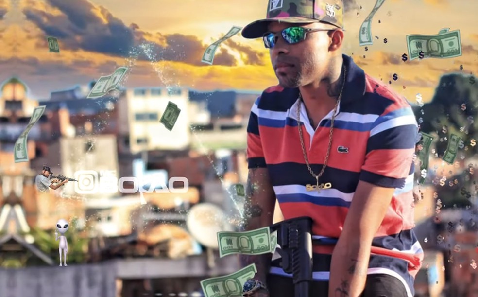 Pol&iacute;cia apura suspeita de apologia ao crime em m&uacute;sica de MC que relata ataque a bancos em Botucatu &mdash; Foto: Youtube/Reprodu&ccedil;&atilde;o