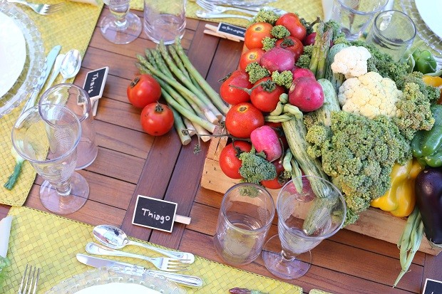 Mesa de legumes (Foto: Michele Moll)