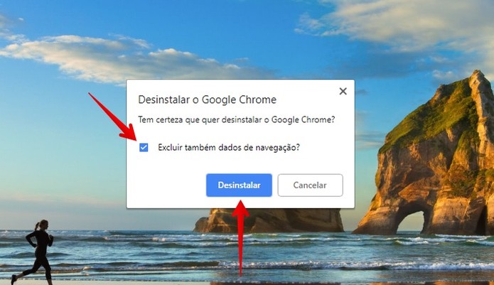 Desinstalando o Chrome do PC (Foto: Reprodução/Helito Beggiora) Desinstalando o Chrome do PC (Foto: Reprodução/Helito Beggiora)
