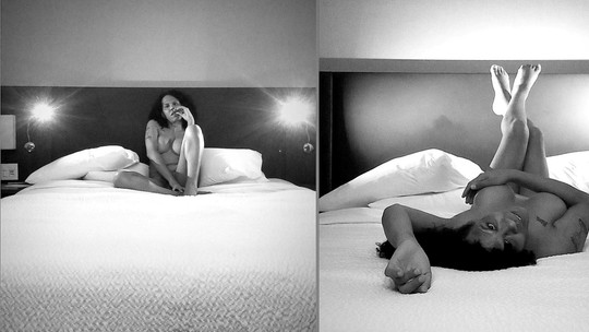 Valéria Barcellos posta cliques nua em quarto de hotel: 'Teve foto sim'